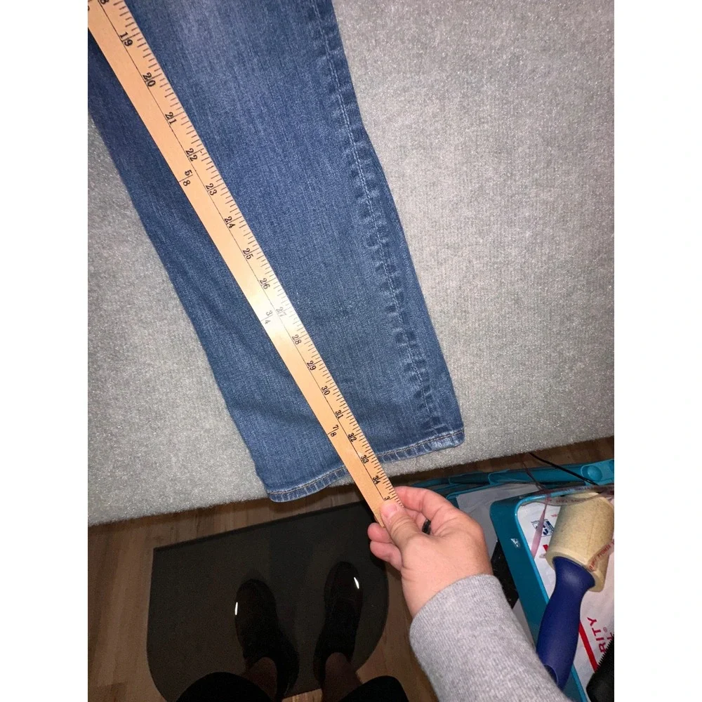 7 For All Mankind Standard Straight Leg Jeans Mens 33 Medium Wash Button Fly